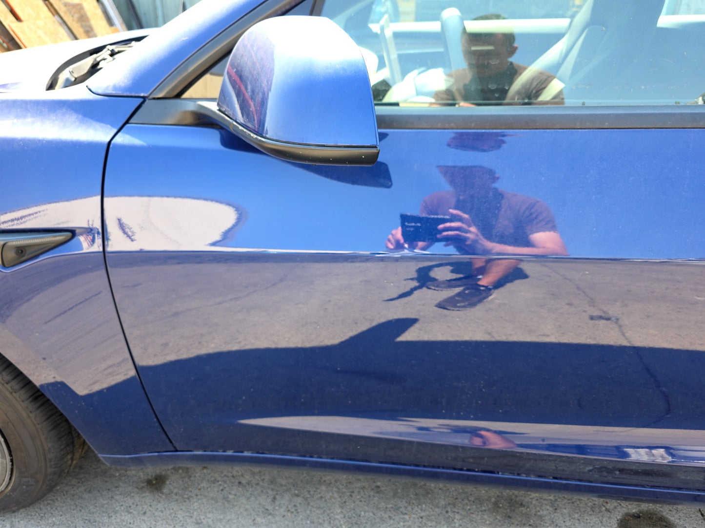 2021-2023 Tesla Model 3 Front Left Door Assembly No Mirror No Door Trim 1081421-E1-C
