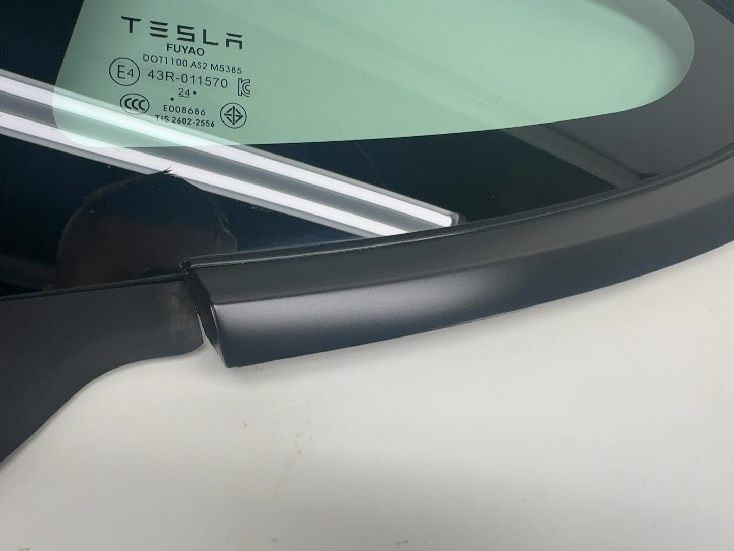 2025 Tesla Model 3 Highland Rear Quarter Glass Left Black 1915483-20-C