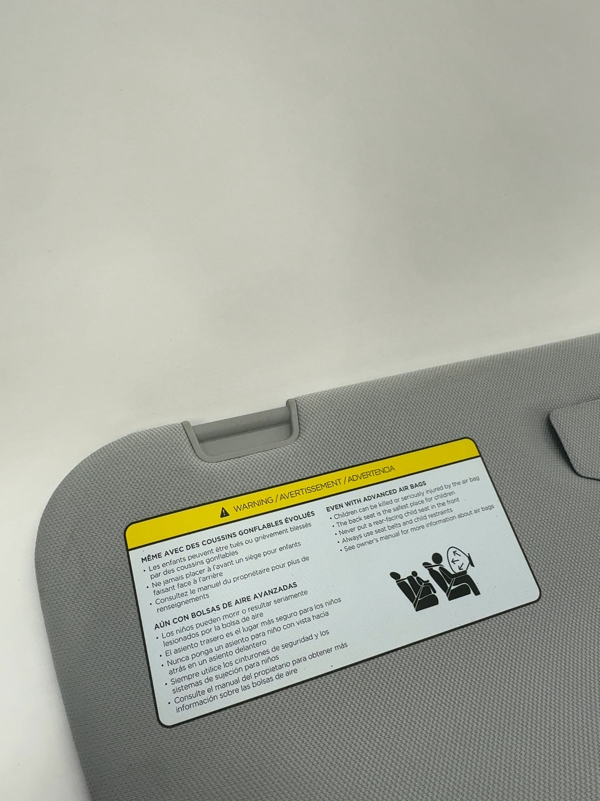 2026 Tesla Model Y Juniper Sun Visor Right Polar Grey 1801040-93-G