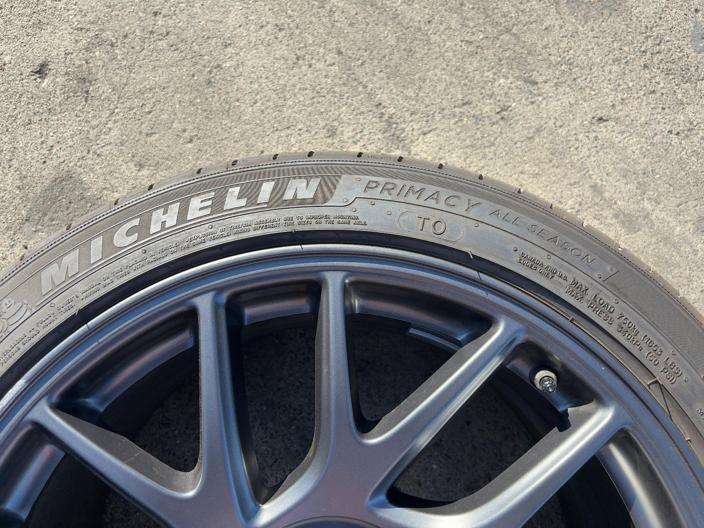 2024-2026 Tesla Model 3 Highland Michelin- Primacy A/s 235/45r18 Wheel 1344246-00-A