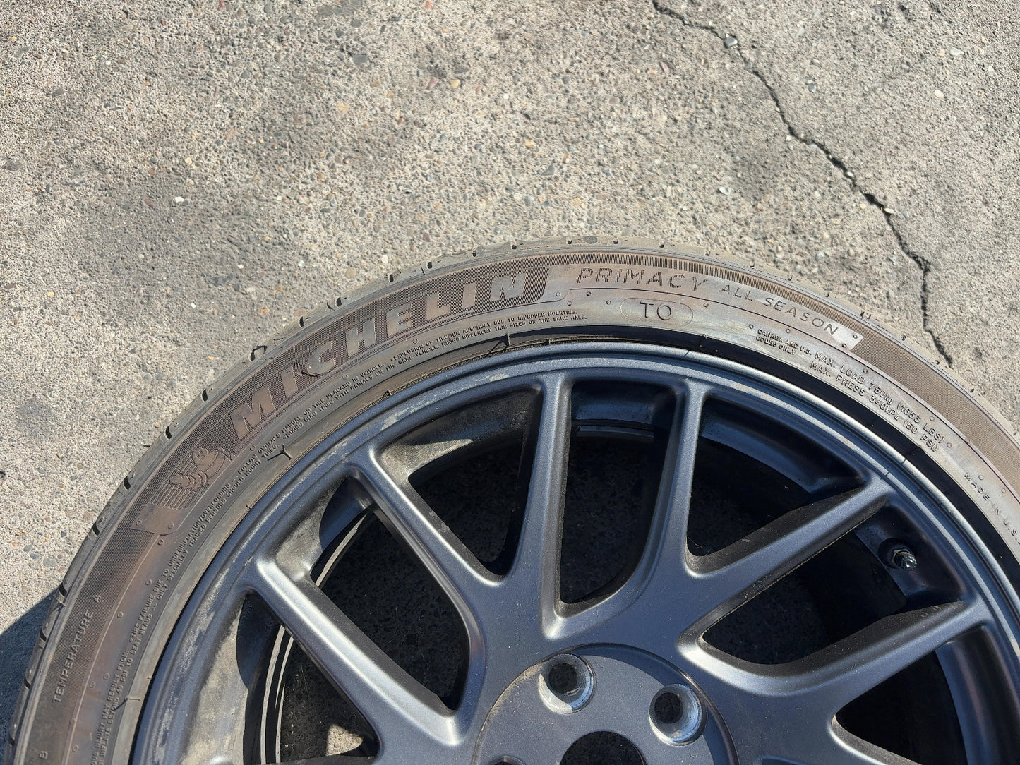 2024-2026 Tesla Model 3 Highland Michelin- Primacy A/s 235/45r18 Wheel 1344246-00-A