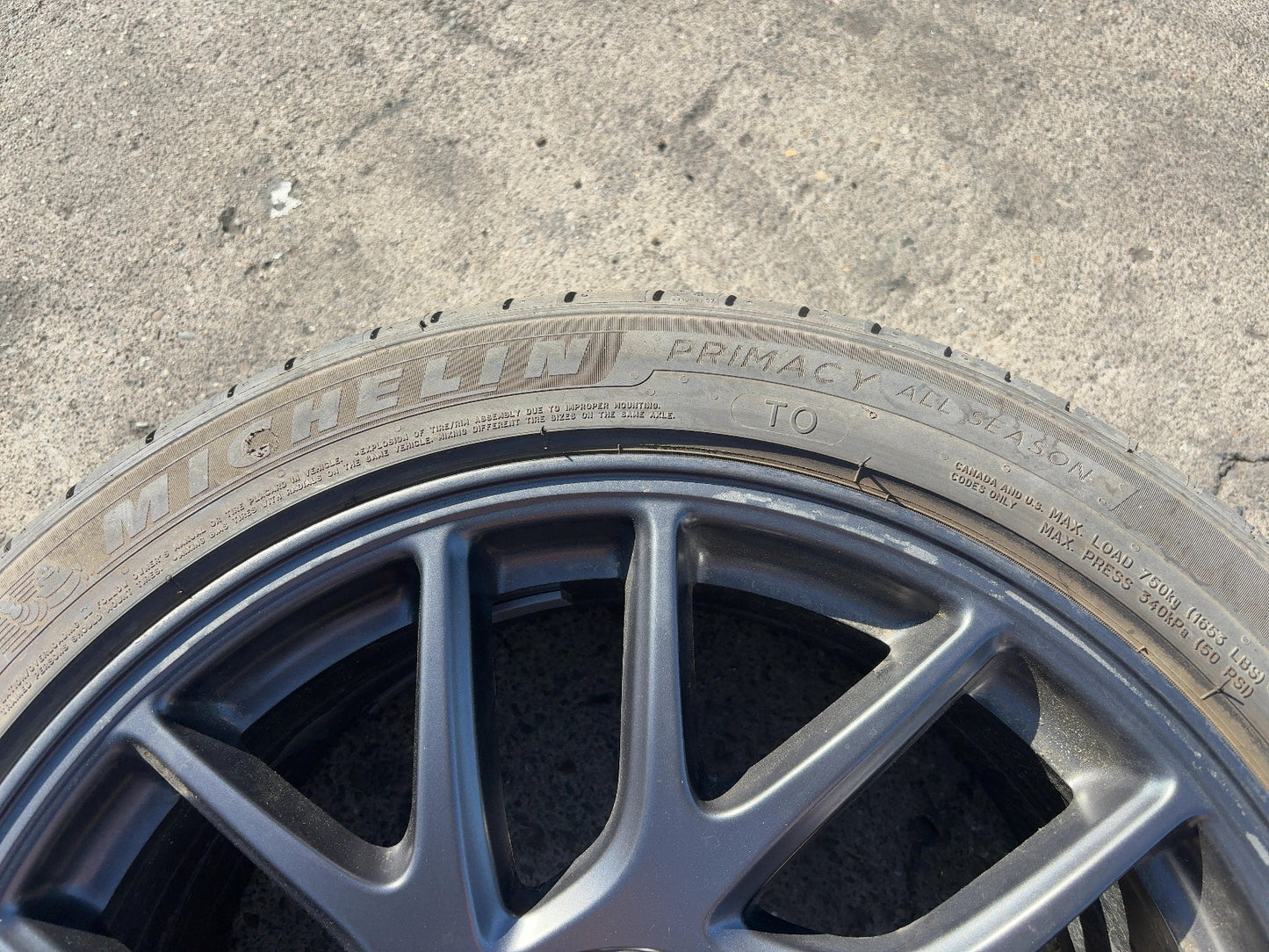 2024-2026 Tesla Model 3 Highland Michelin- Primacy A/s 235/45r18 Wheel 1344246-00-A