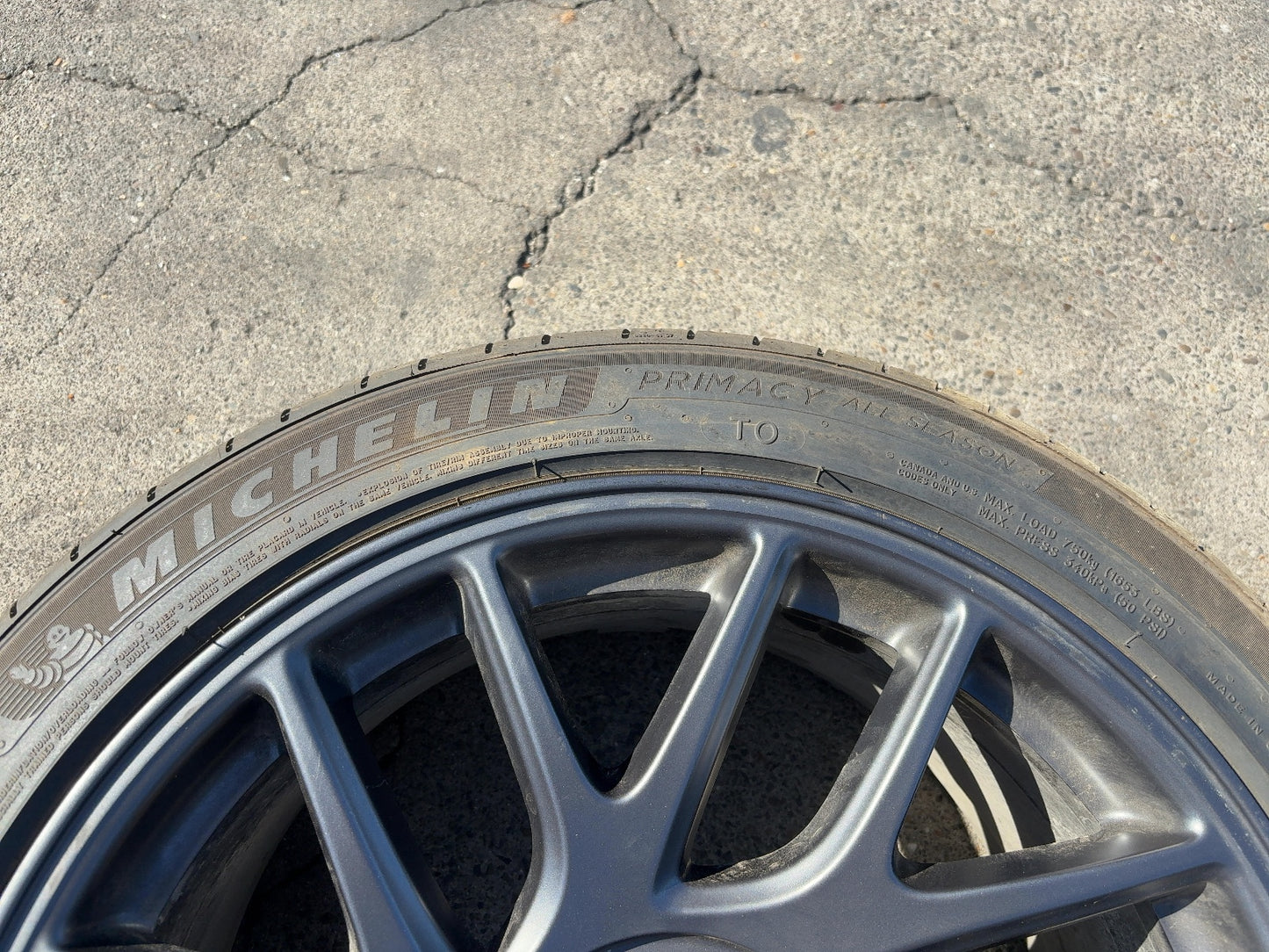 2024-2026 Tesla Model 3 Highland Michelin- Primacy A/s 235/45r18 Wheel 1344246-00-A