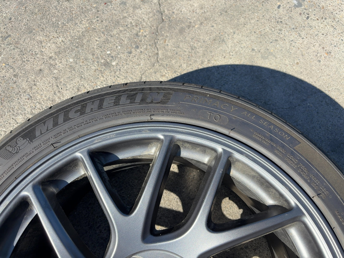 2024-2026 Tesla Model 3 Highland Michelin- Primacy A/s 235/45r18 Wheel 1344246-00-A