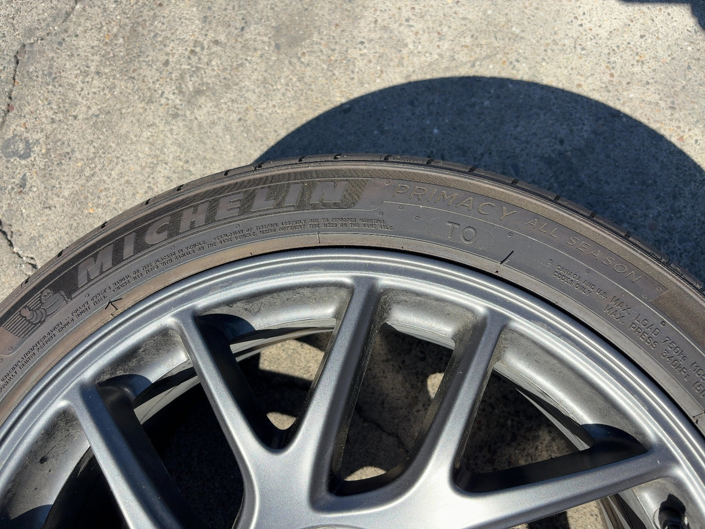 2024-2026 Tesla Model 3 Highland Michelin- Primacy A/s 235/45r18 Wheel 1344246-00-A