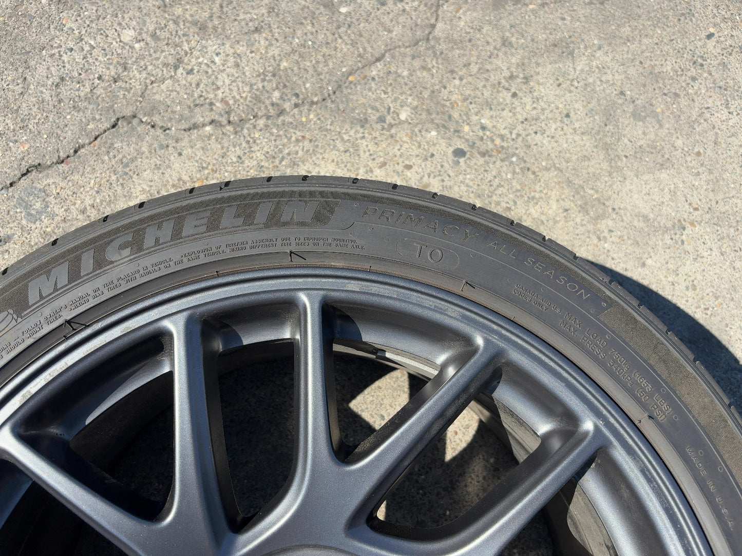 2024-2026 Tesla Model 3 Highland Michelin- Primacy A/s 235/45r18 Wheel 1344246-00-A