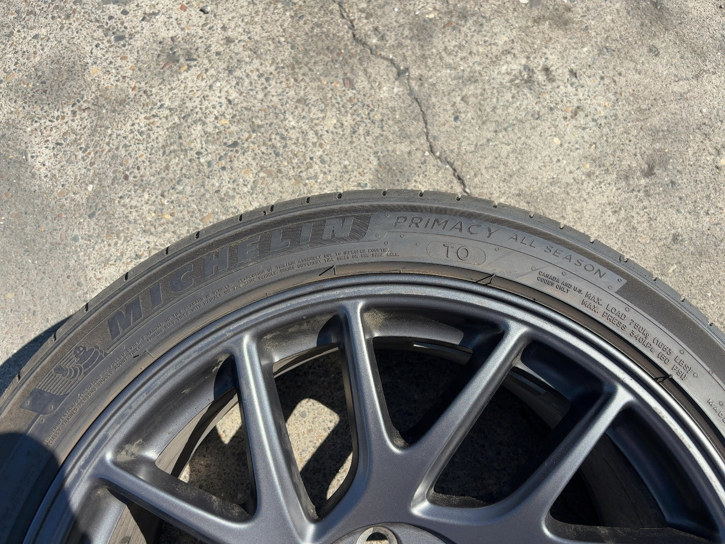 2024-2026 Tesla Model 3 Highland Michelin- Primacy A/s 235/45r18 Wheel 1344246-00-A