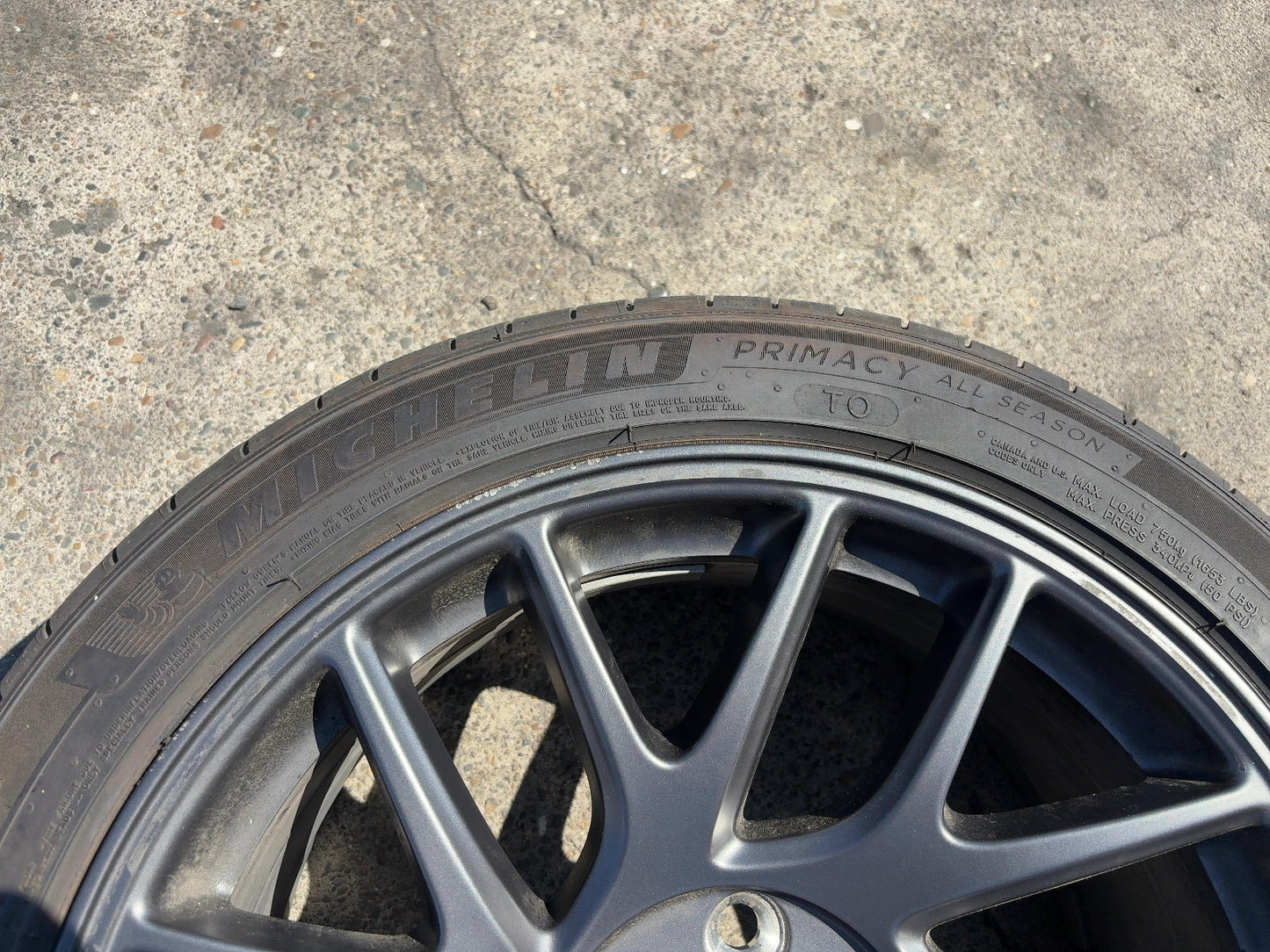 2024-2026 Tesla Model 3 Highland Michelin- Primacy A/s 235/45r18 Wheel 1344246-00-A