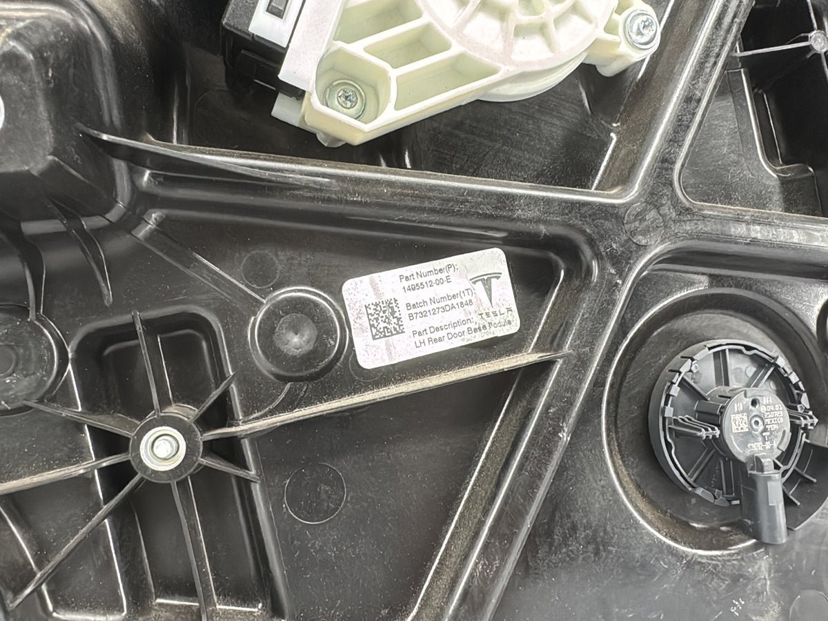 2021 Tesla Model Y Rear Left Door Window Regulator 1495512-00-E