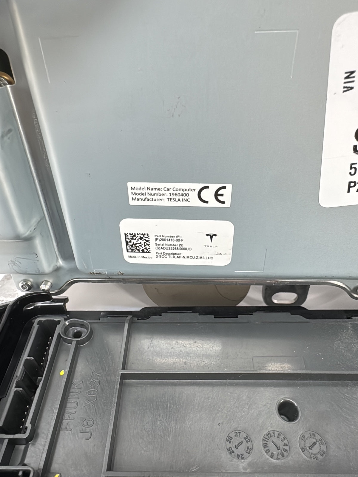 2025-2026 Tesla Model 3 Highland Car Computer With Vc Left Controller 2001418-00-F