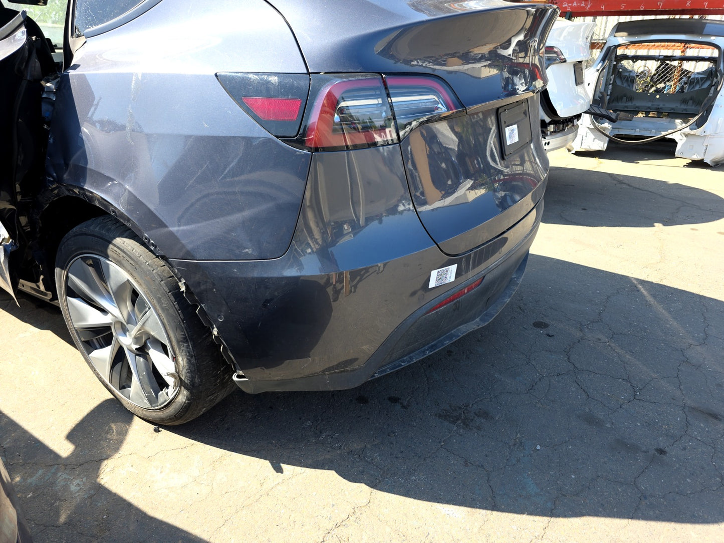 2022 Tesla Model Y Rear Bumper Cover Assembly With Sensors 1493735-S1-A