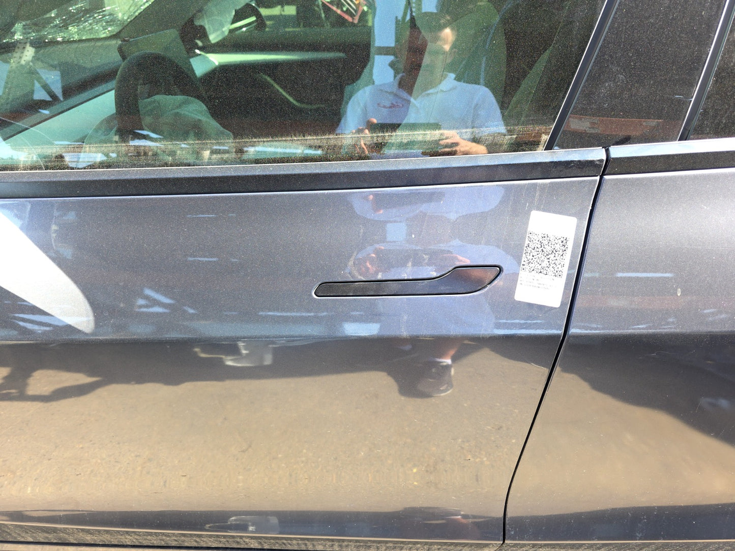 2021-2023 Tesla Model 3 Front Left Door Assembly No Mirror No Door Trim 1081421-E1-C
