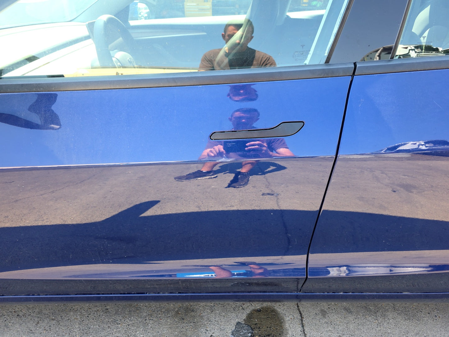 2021-2023 Tesla Model 3 Front Left Door Assembly No Mirror No Door Trim 1081421-E1-C