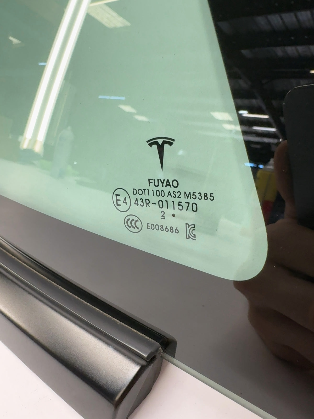 2021-2023 Tesla Model 3 Right Quarter Glass 1514979-01-C