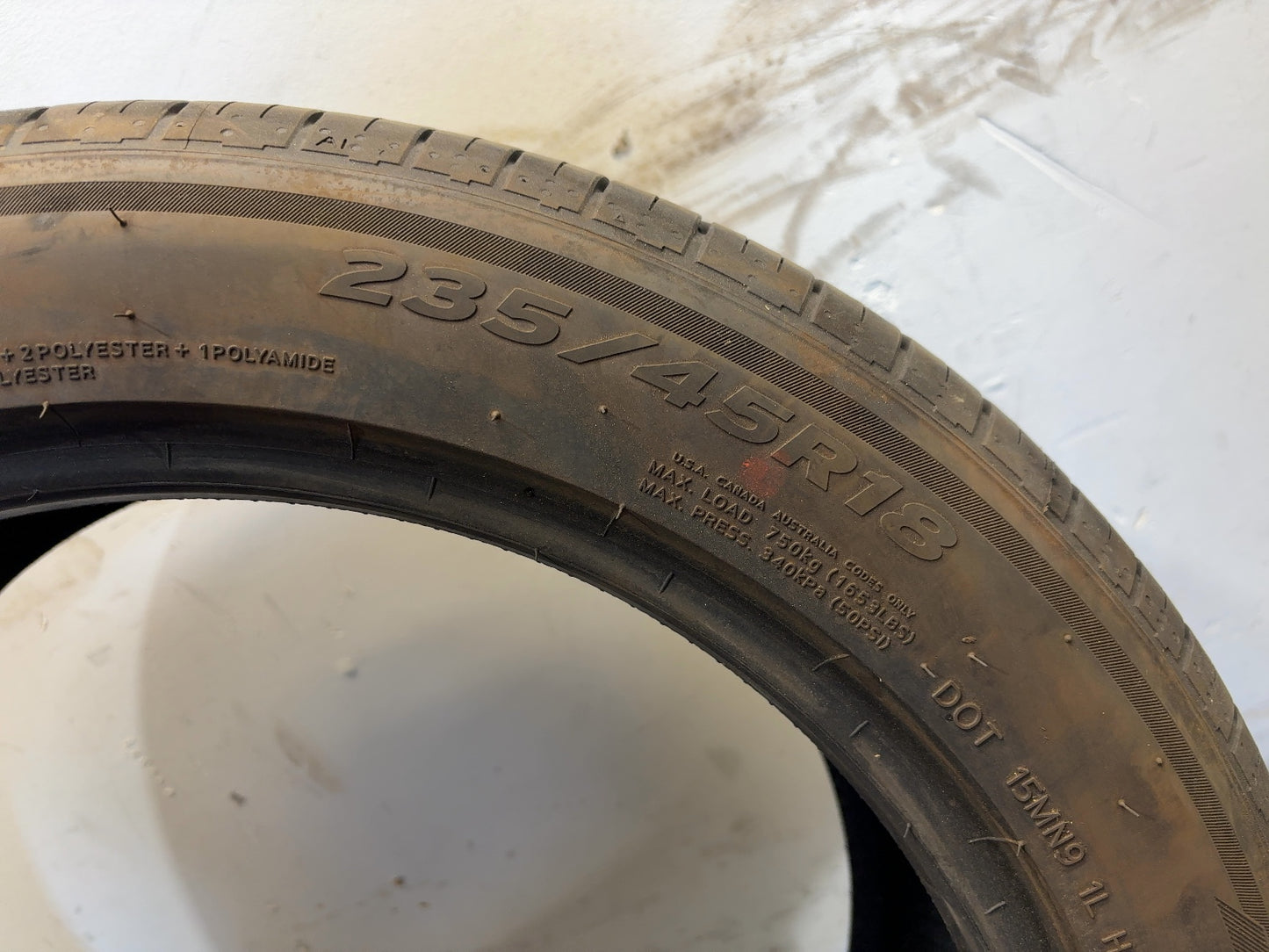 2024 Tesla Model 3 Highland Hankook Ventus S1 As 235/45r18 Tire 1344292-00-A