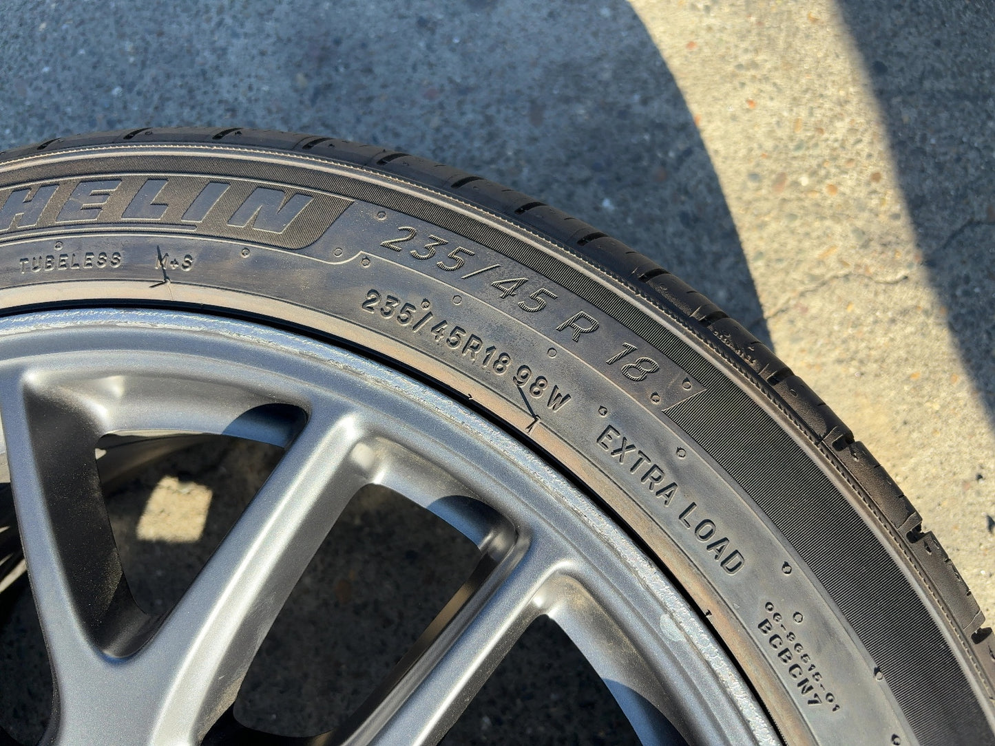 2024-2026 Tesla Model 3 Highland Michelin- Primacy A/s 235/45r18 Wheel 1344246-00-A