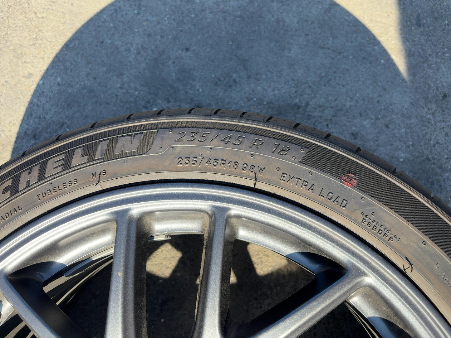 2024-2026 Tesla Model 3 Highland Michelin- Primacy A/s 235/45r18 Wheel 1344246-00-A