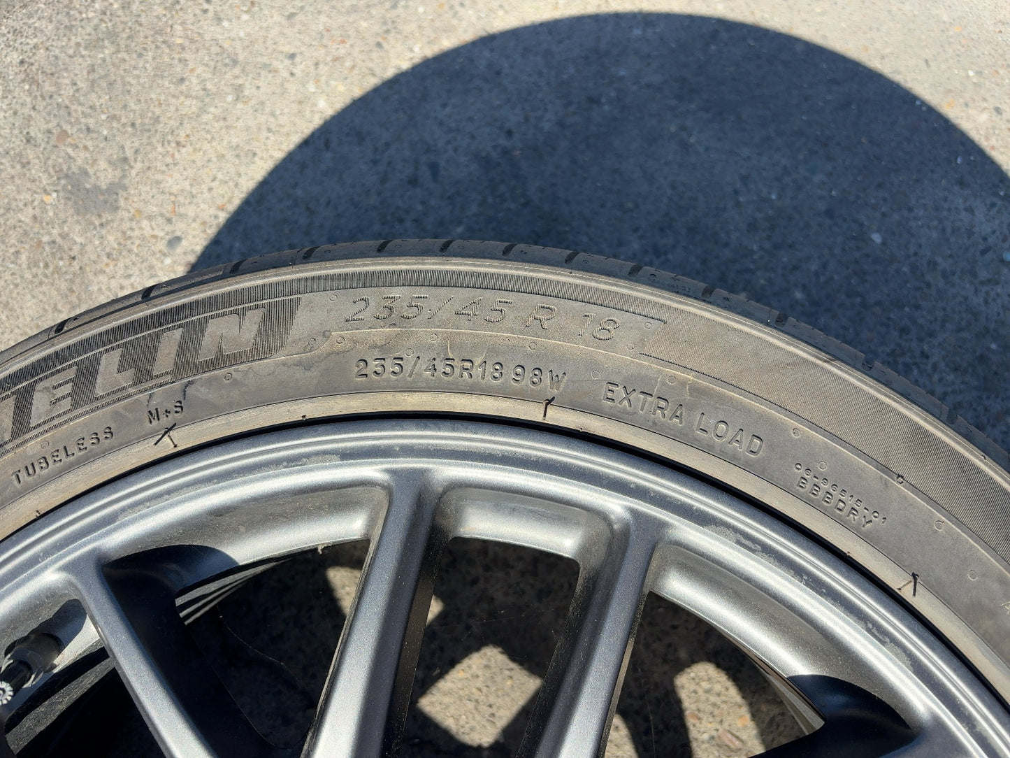 2024-2026 Tesla Model 3 Highland Michelin- Primacy A/s 235/45r18 Wheel 1344246-00-A