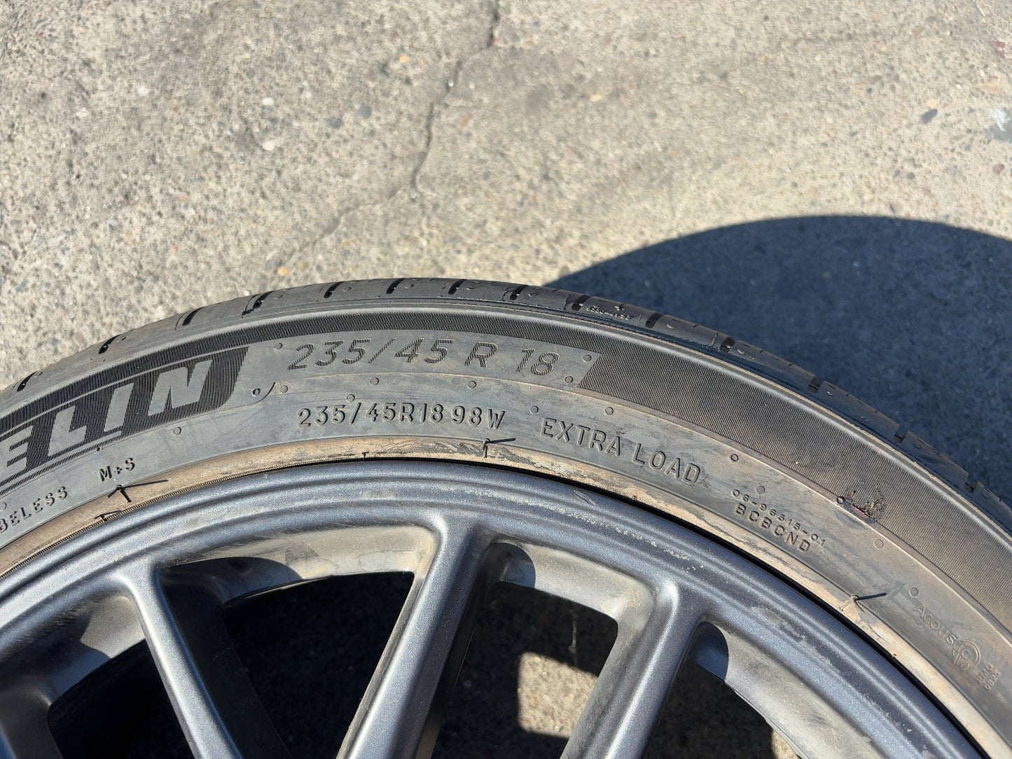 2024-2026 Tesla Model 3 Highland Michelin- Primacy A/s 235/45r18 Wheel 1344246-00-A
