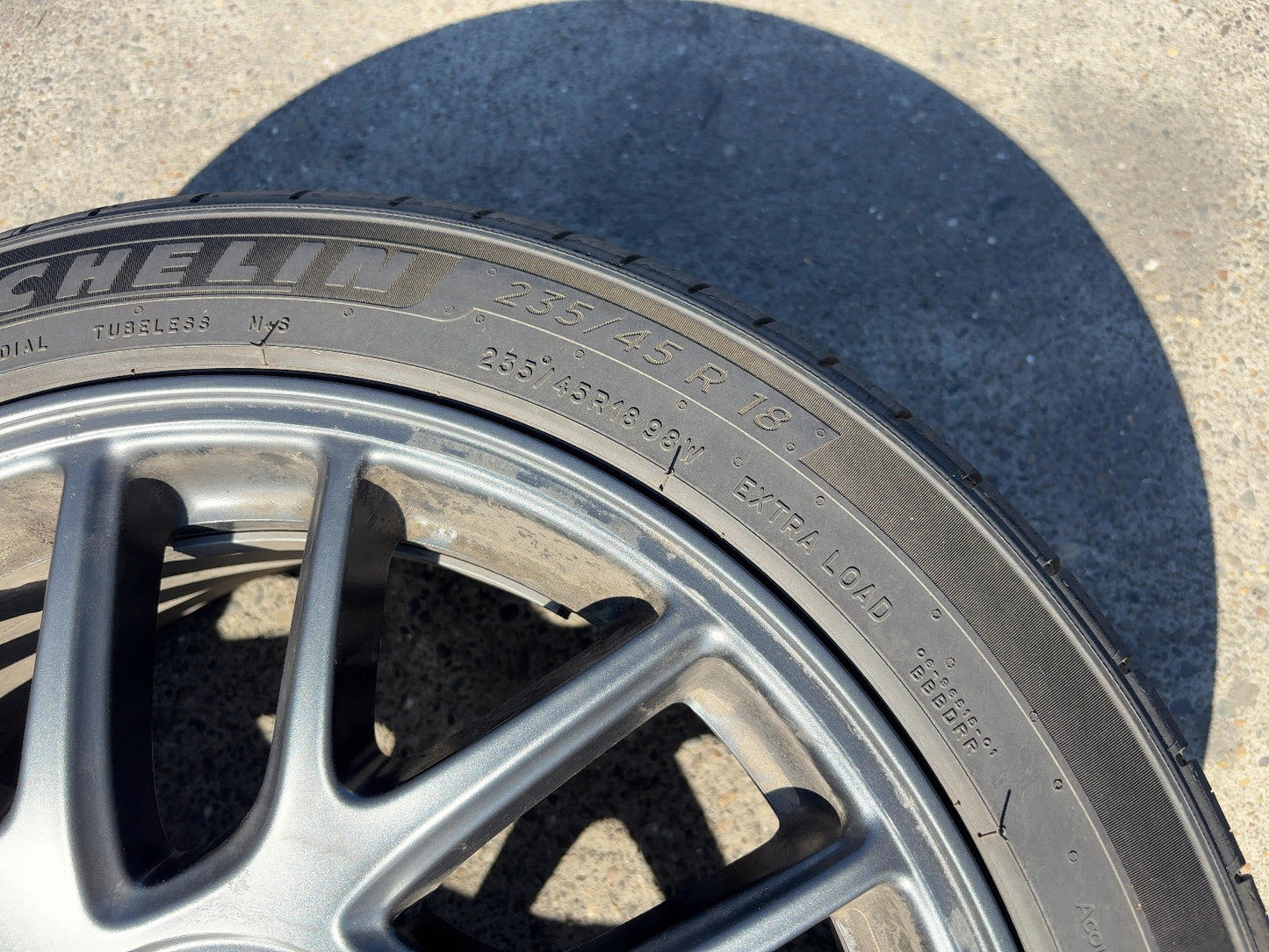 2024-2026 Tesla Model 3 Highland Michelin- Primacy A/s 235/45r18 Wheel 1344246-00-A