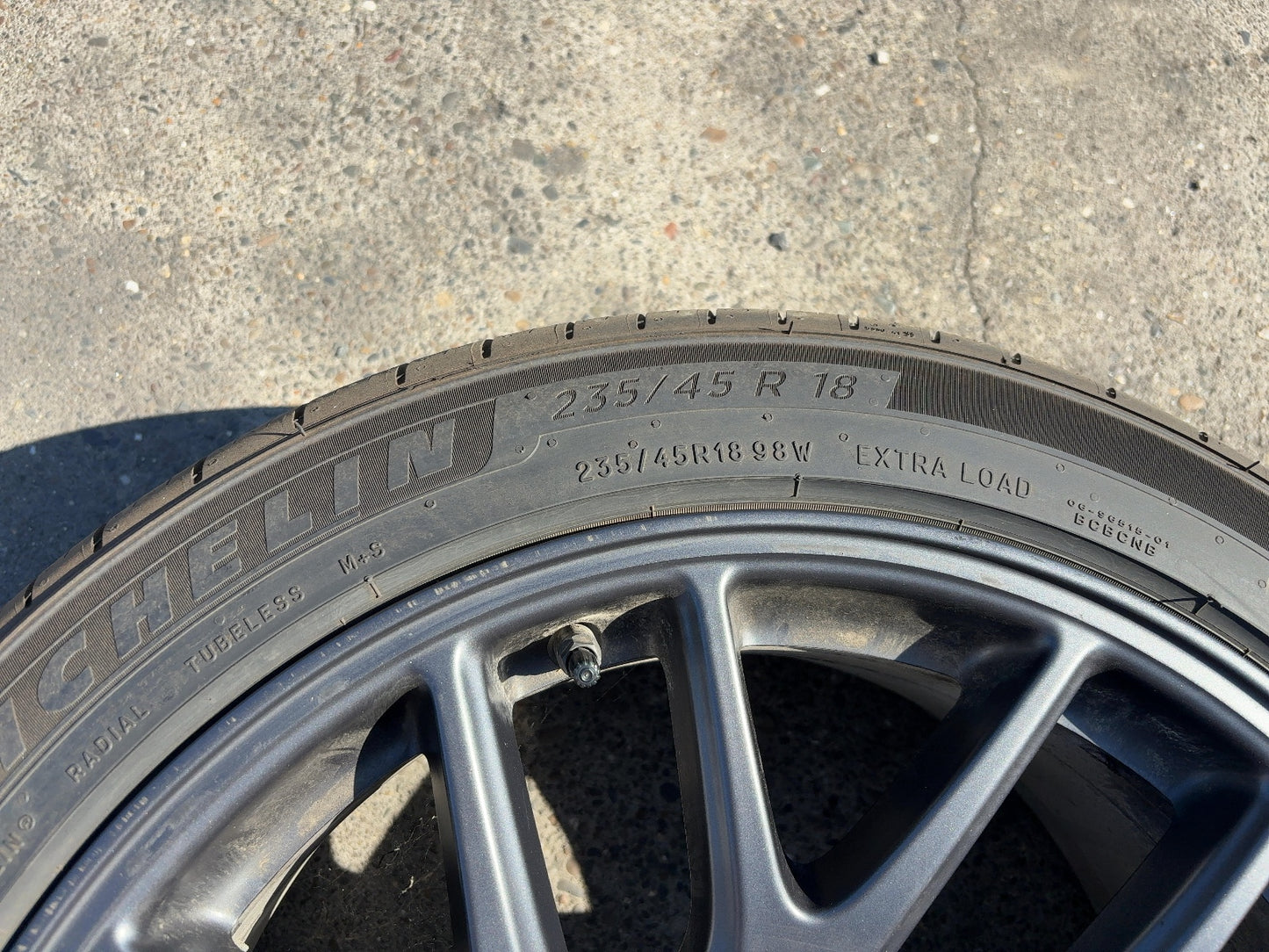 2024-2026 Tesla Model 3 Highland Michelin- Primacy A/s 235/45r18 Wheel 1344246-00-A