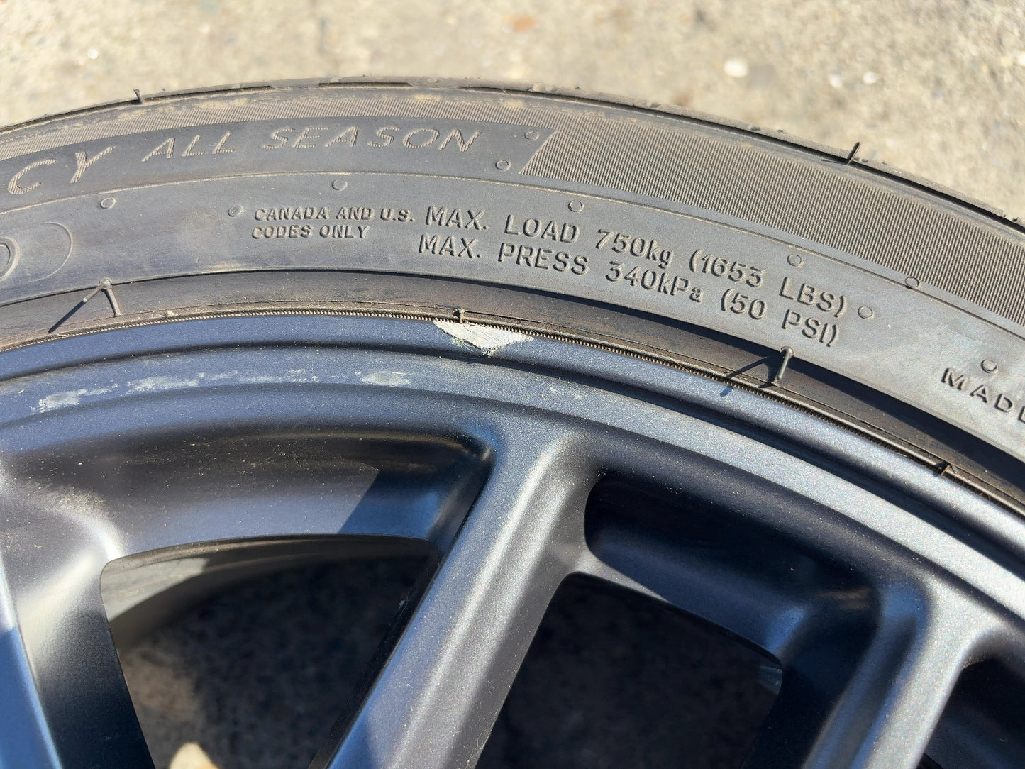 2024-2026 Tesla Model 3 Highland Michelin- Primacy A/s 235/45r18 Wheel 1344246-00-A