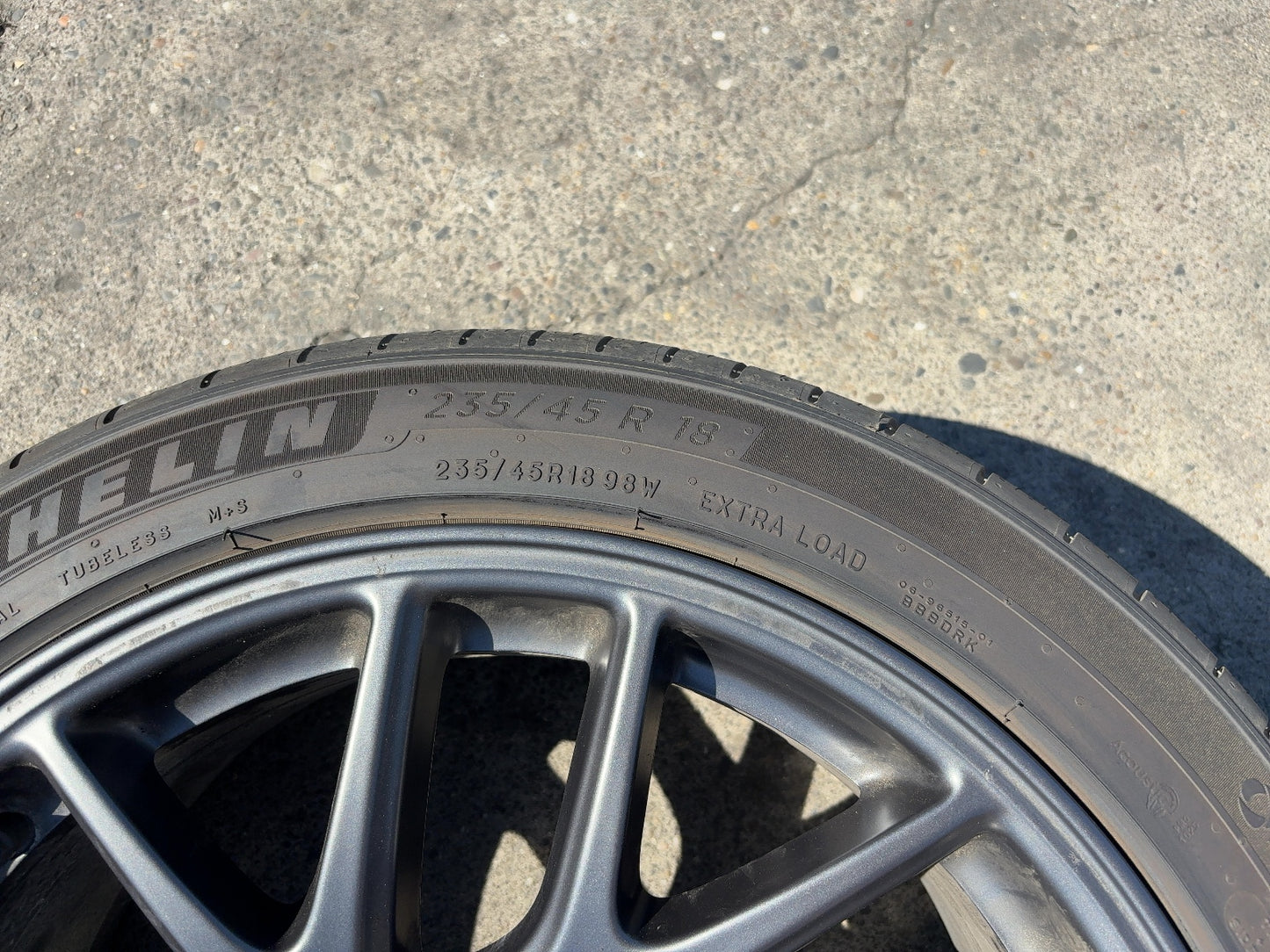 2024-2026 Tesla Model 3 Highland Michelin- Primacy A/s 235/45r18 Wheel 1344246-00-A