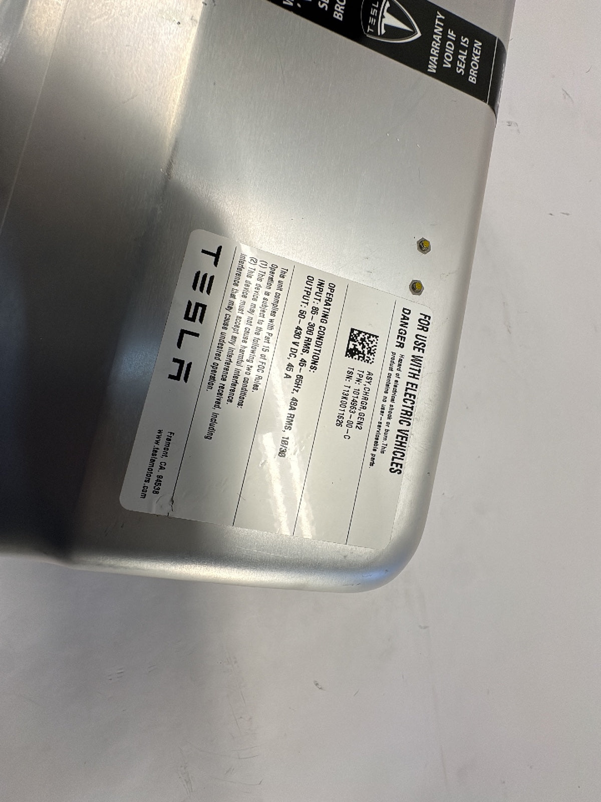 2013 Tesla Model S Gen 2 Onboard Charger 1014963-00-C
