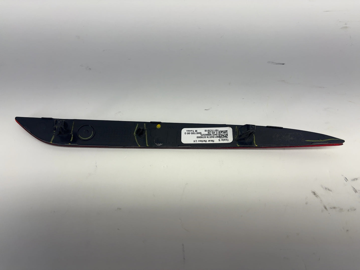 2019 Tesla Model S Rear Bumper Left Reflector 6007705-00-D
