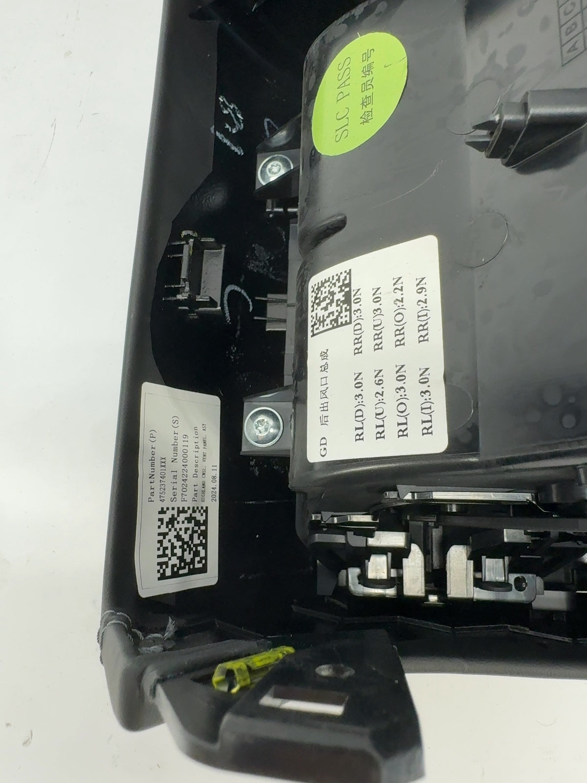 2025 Tesla Model 3 Highland Rear Console 2.0 Usb C Hub With Vent 1963882-10-A
