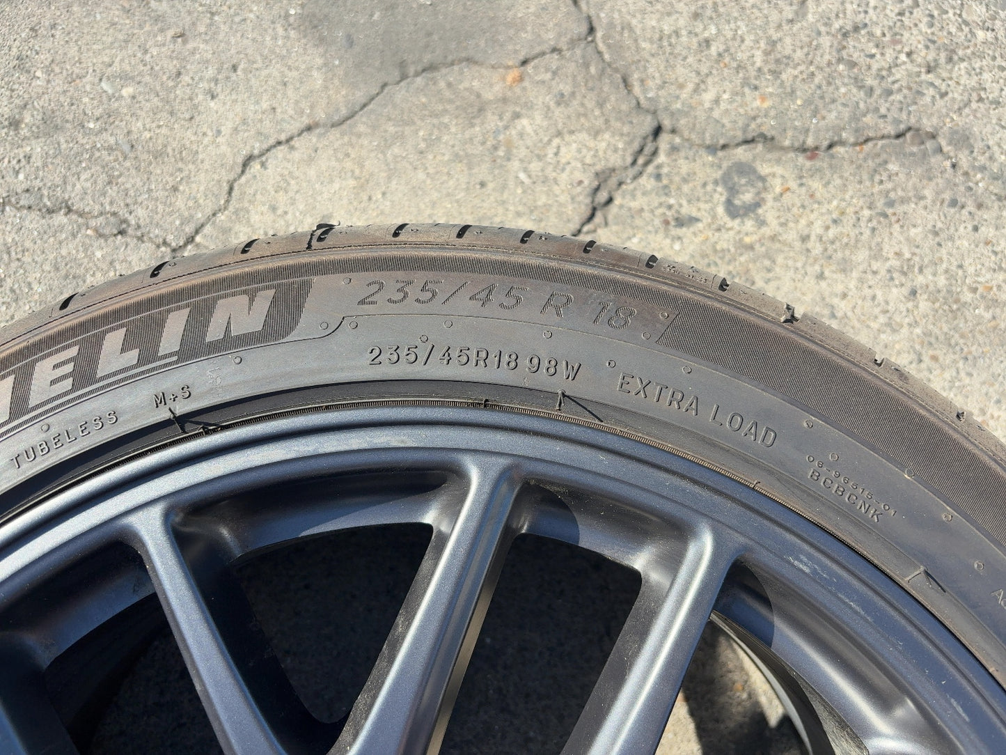 2024-2026 Tesla Model 3 Highland Michelin- Primacy A/s 235/45r18 Wheel 1344246-00-A