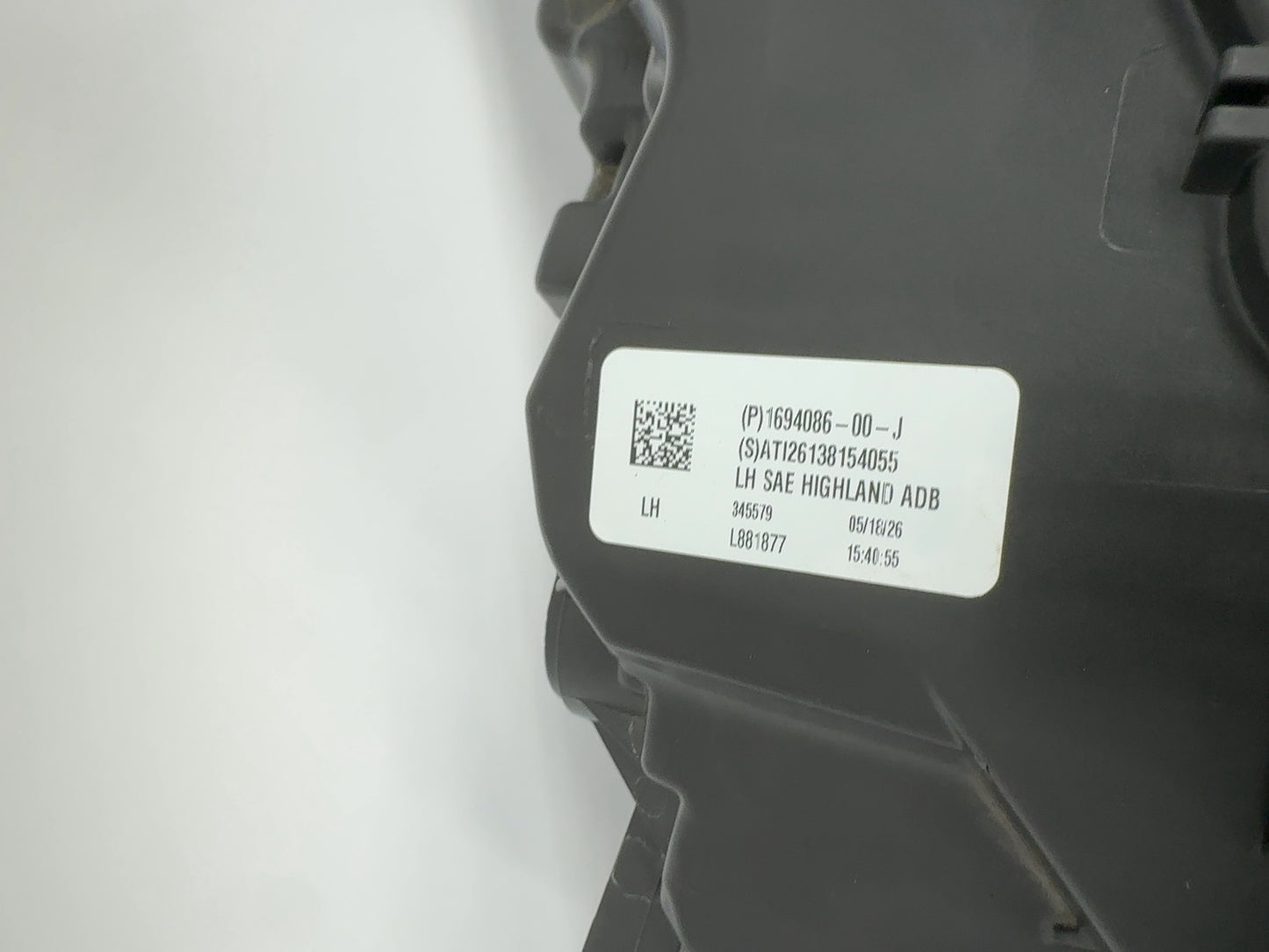 2026 Tesla Model 3 Highland Front Headlamp Left 1694086-00-J