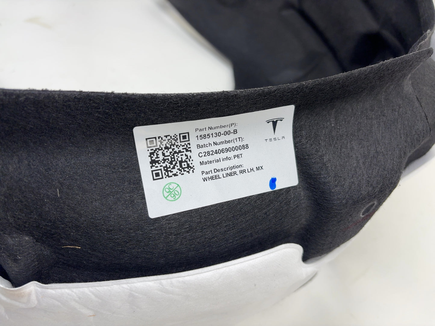 2023 Tesla Model X Rear Left Wheel Liner 1585130-00-B
