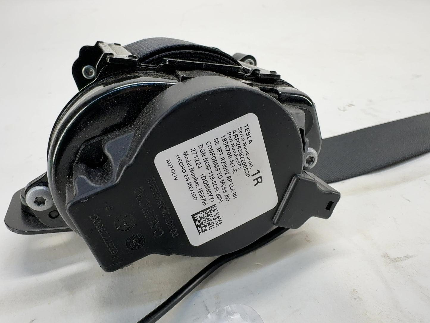 2025 Tesla Model 3 Highland Front Right Seat Belt 1856706-N1-E