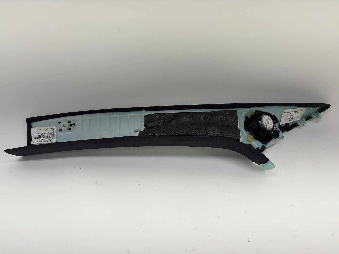 2015 Tesla Model S A Pillar Right Black Alcantara 1007440-02-G