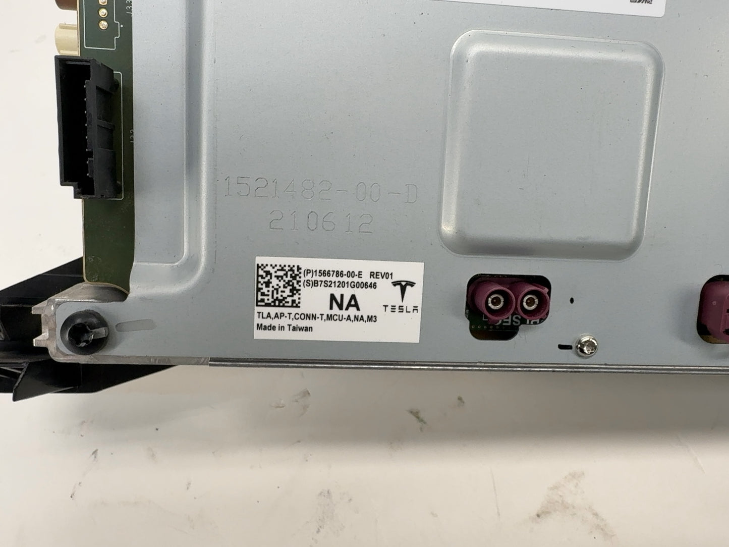 2021 Tesla Model 3 Car Computer 1566786-00-E