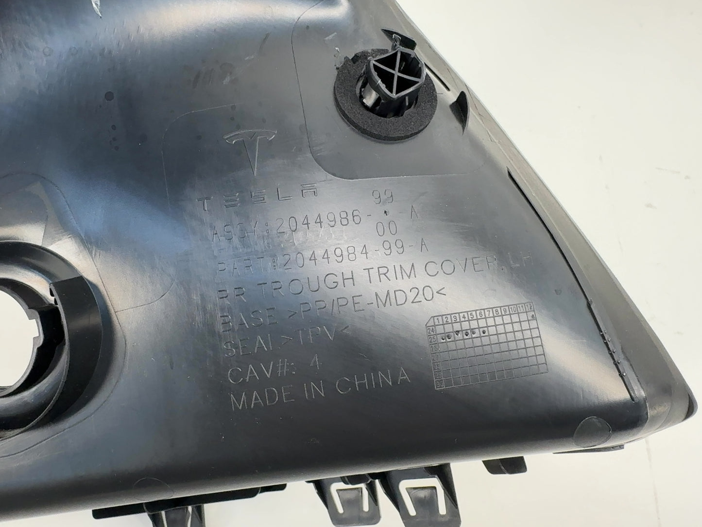 2026 Tesla Model Y Juniper Rear Left Trough Cover 2044984-99-A