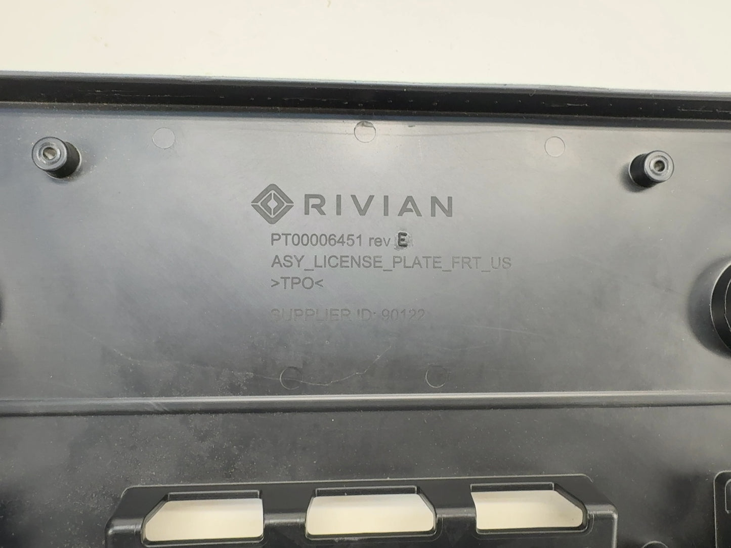2023-2024 Rivian R1S R1T Front License Plate Bracket PT00006451-E