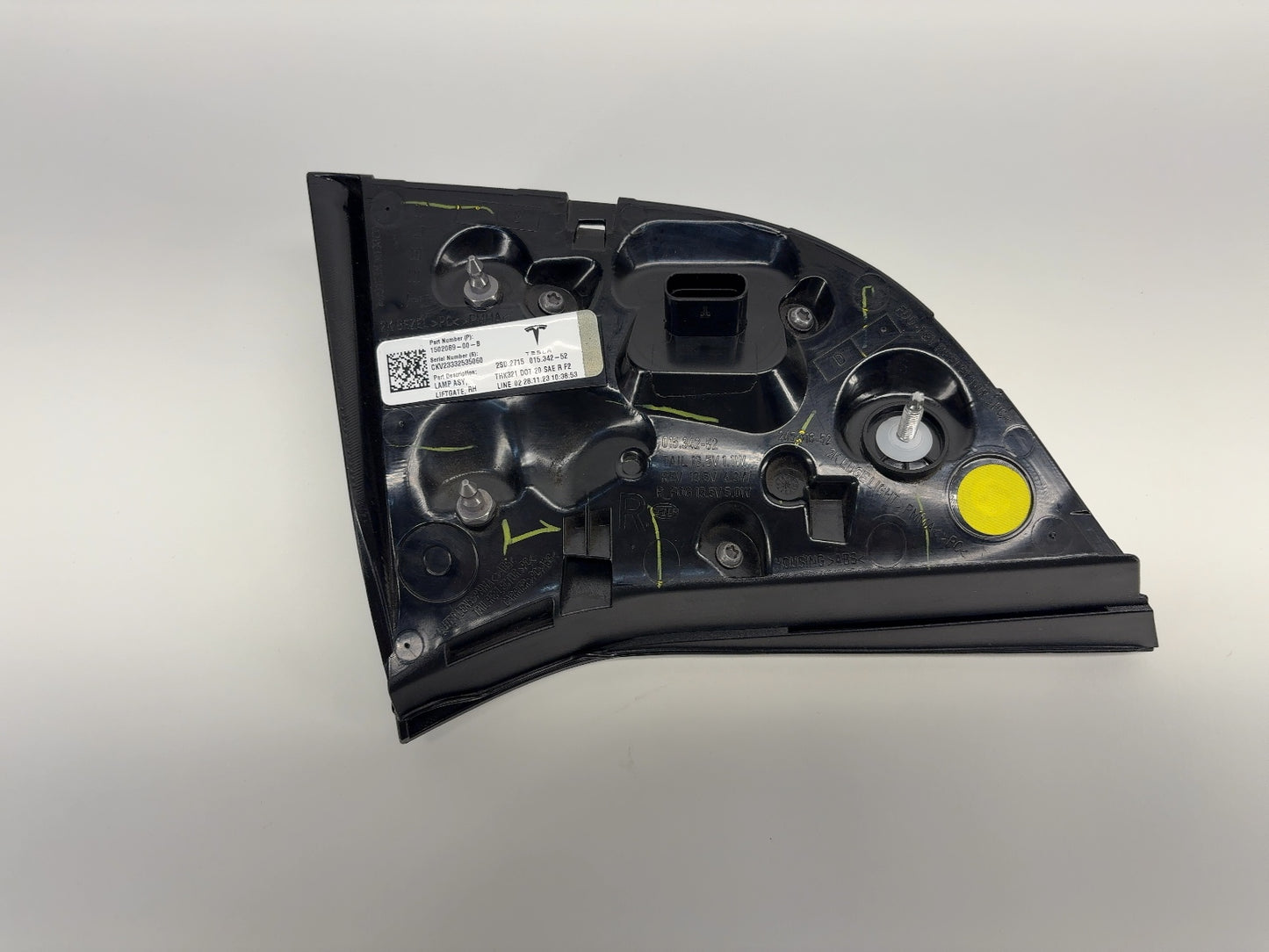 2023 Tesla Model 3 Right Tail Lamp Trunk Mounted Global 1502089-00-B