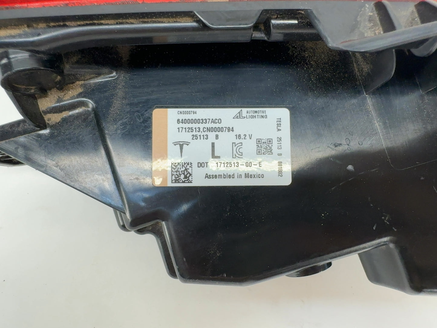 2025 Tesla Model 3 Highland Rear Bumper Left Light 1712513-00-E