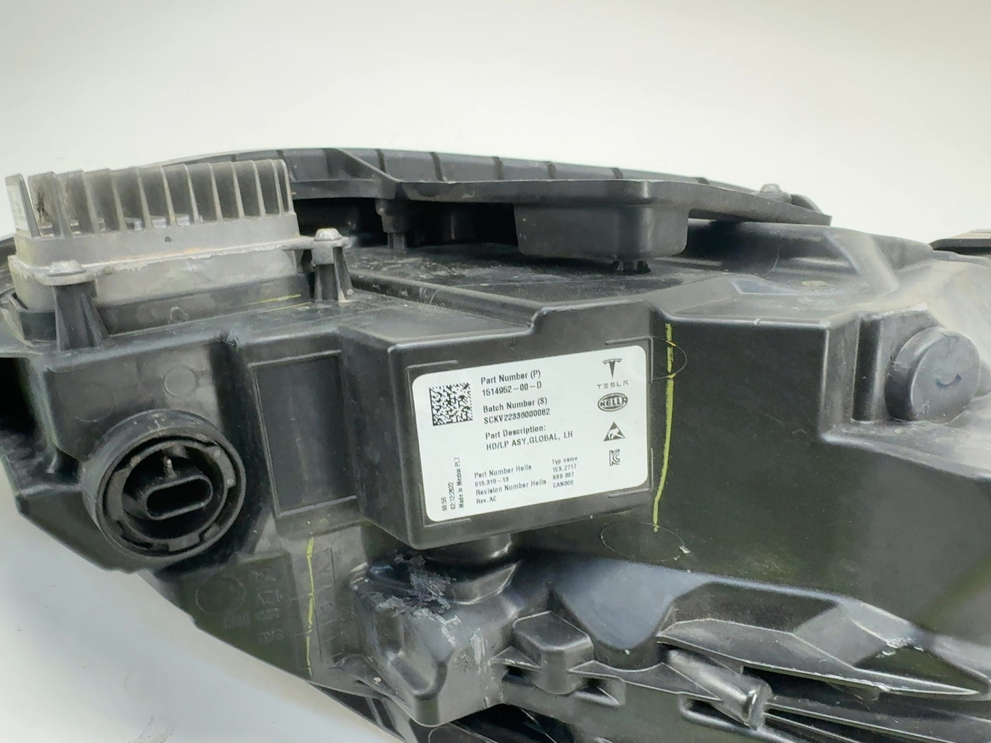 2023 Tesla Model 3 Global Headlamp Left 1514952-00-D