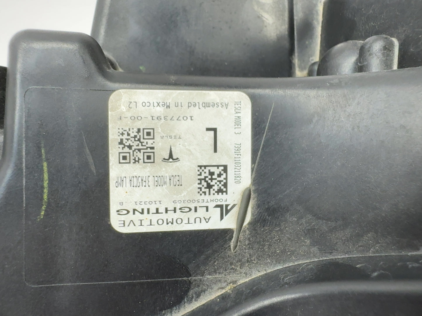 2021-2022 Tesla Model 3 Left Driver Foglamp 1077391-00-F