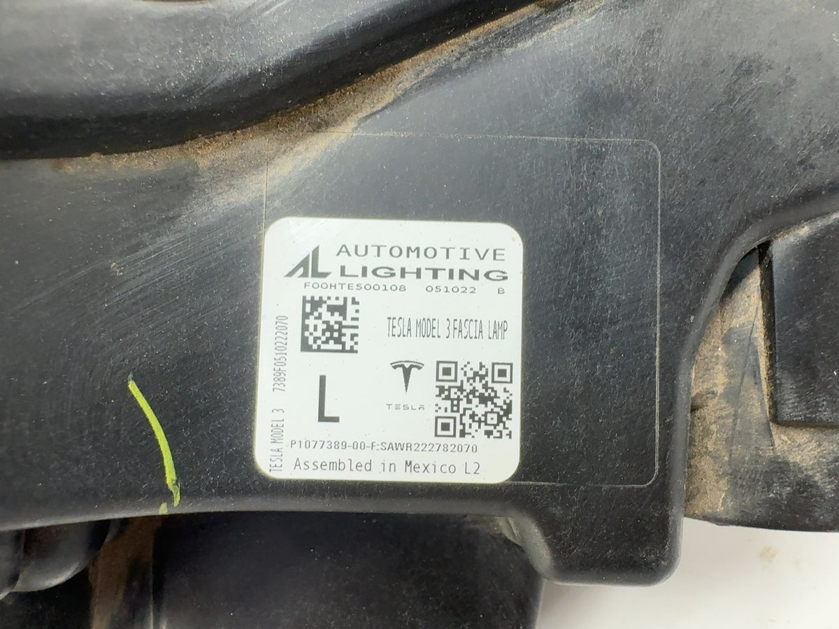 2018-2023 Tesla Model 3 Front Left Fog Lamp Base 1077389-00-F