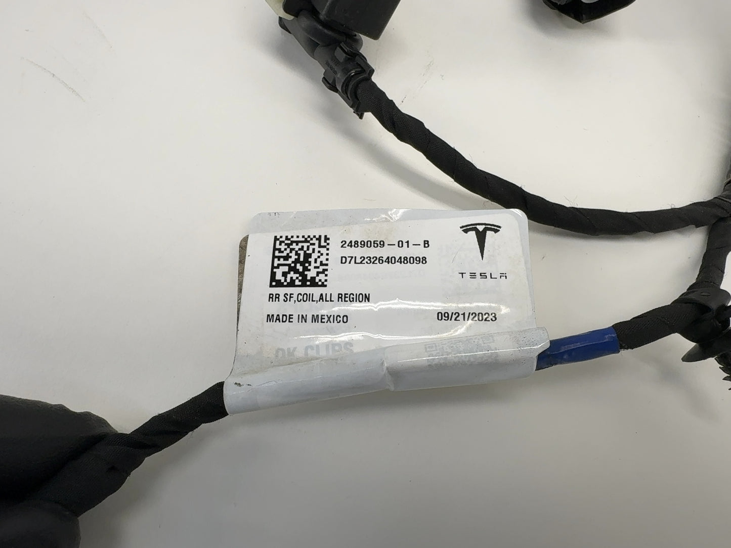 2023 Tesla Model Y Rear Subframe Harness 2489059-01-B