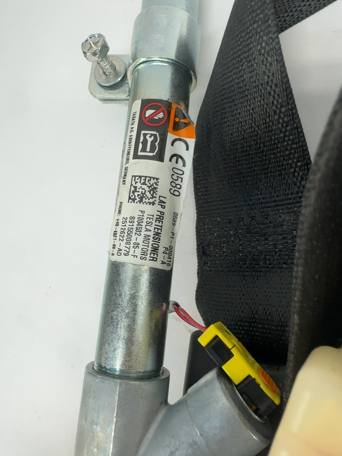 2019 Tesla Model S Front Left Seatbelt W Pretensioner 1079275-03-D