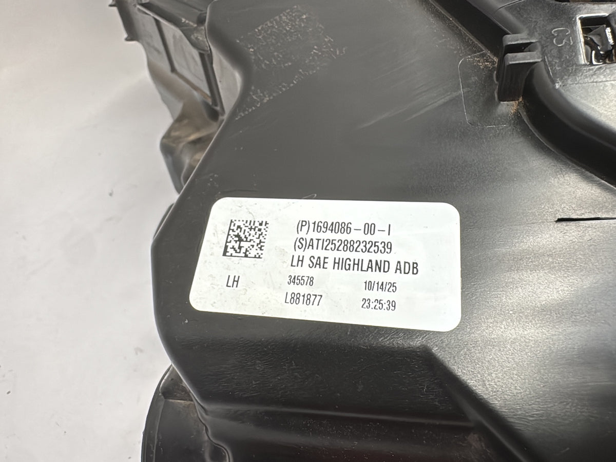2025-2026 Tesla Model 3 Highland Front Headlamp Left 1694086-00-I