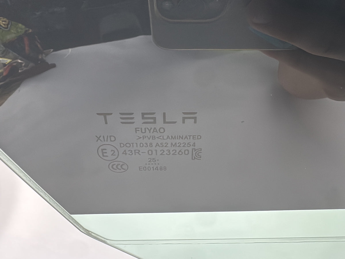 2024-2026 Tesla Model 3 Highland Front Right Door Glass Laminated Note 1773076-00-D