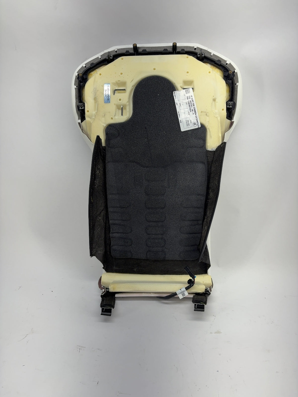 2018 Tesla Model X Front Left Upper Seat Cushion White 1072751-00-D