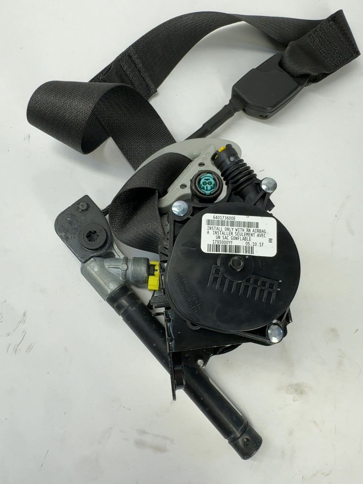 2018 Tesla Model 3 Front Right Seatbelt W Pretensioner 1081279-01-E