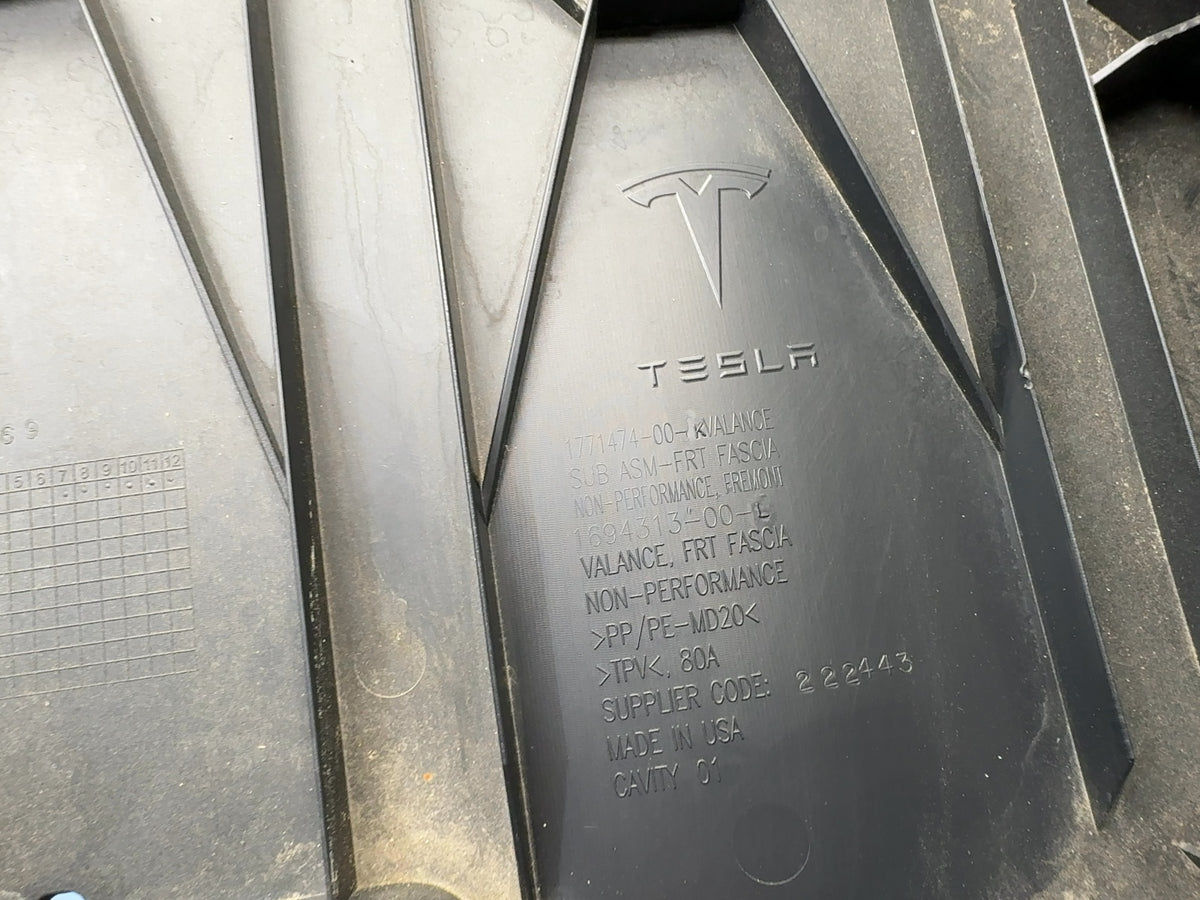 2025 Tesla Model 3 Highland Front Bumper Valance 1771474-00-K